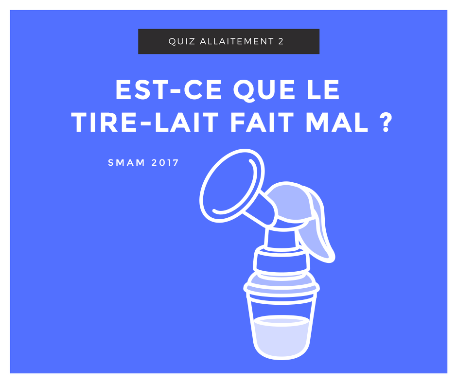 Tire-lait quiz allaitement